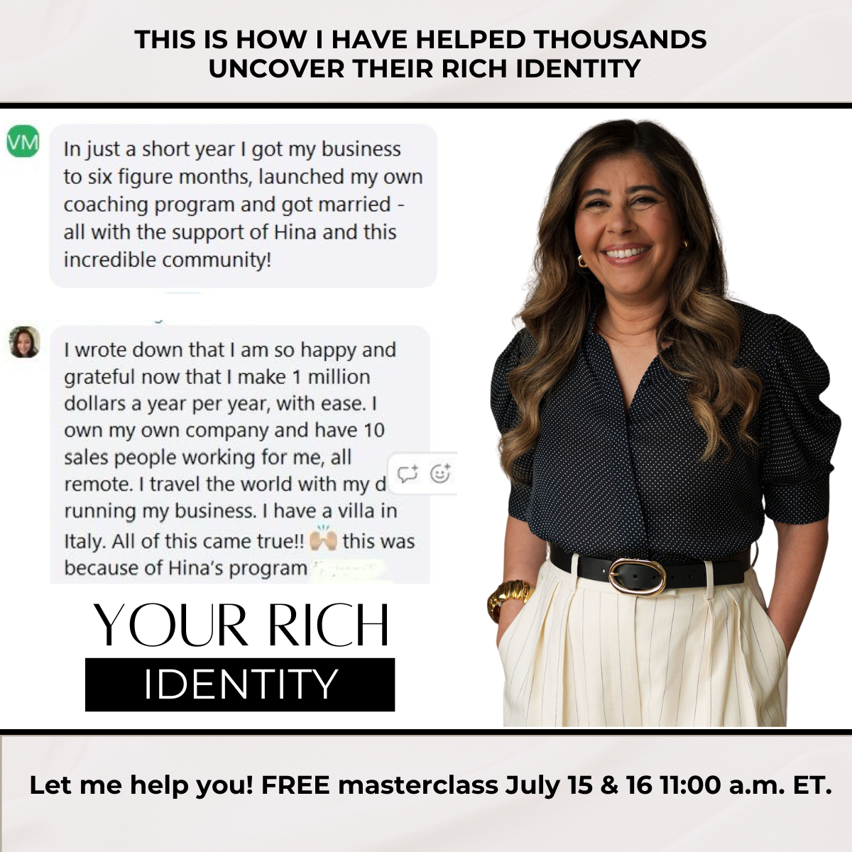 Your Rich Identity with Hina Khan